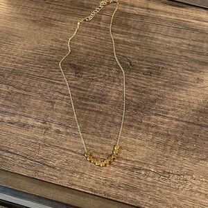 Gold ball necklace 
